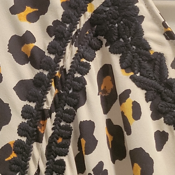 Kobi Halperin NEW Dress Leopard Black Gold Silk SMALL - Picture 6 of 9